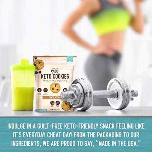 Proudly Pure Mini Bite Size On the Go 3 Pack Keto Cookie Chocolate Chip Snacks - Healthy Low Carb, Diet Friendly, Tasty and Delicious Gluten Free Food Treats Made With Real All Natural Ingredients - Image 5