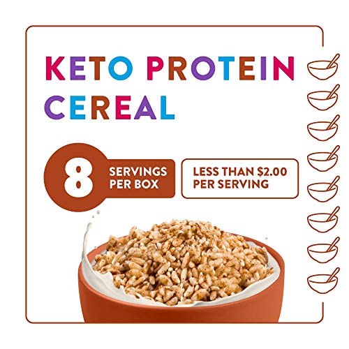 HighKey Keto Snacks - Protein Breakfast Cereal - 0 Net Carb & Zero Sugar, Grain & Gluten Free Cereals Snack Food - Paleo, Diabetic, Ketogenic Diet Friendly - Non GMO - Healthy Grocery Foods - Cinnamon - Image 7