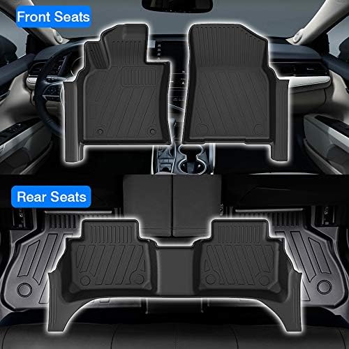 Mixsuper Floor Mat Custom Fit All Weather 5D Protect Covered The Door Sill Durable Odorless Carpet Liner Set for 2018-2021 Toyota Camry No-Hybrid - Image 7