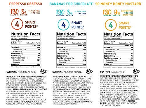 Youtopia Snacks Delicious 130-calorie Snack Packs, High-Protein Low-Sugar Low-calorie Gluten-free GMO-free Healthy Snacks, 1oz Snack Packs (Pack of 10), Variety Pack - Image 6