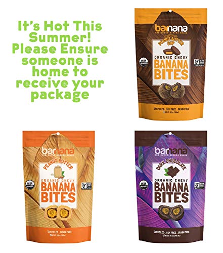 Barnana Organic Chewy Banana Bites - Dark Chocolate - 3.5 Ounce - Delicious Barnana Coated Potassium Rich Banana Snacks - Lunch Dinner Sports Hiking Natural Snack - Whole 30, Paleo, Vegetarian - Image 2