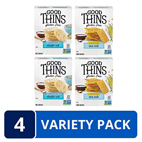 Good Thins Gluten Free Rice & Corn Crackers Variety Pack, 4 Boxes - Image 2