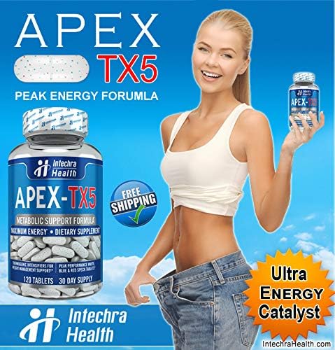 APEX-TX5 Weight Management Dietary Supplement 120 White Blue Red Speck Tablets Made in the USA Highest Professional Quality - Image 2