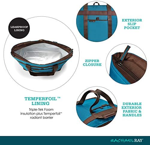 Rachael Ray Insulated Bag Jumbo Chillout Tote, XL, Marine Blue - Image 5
