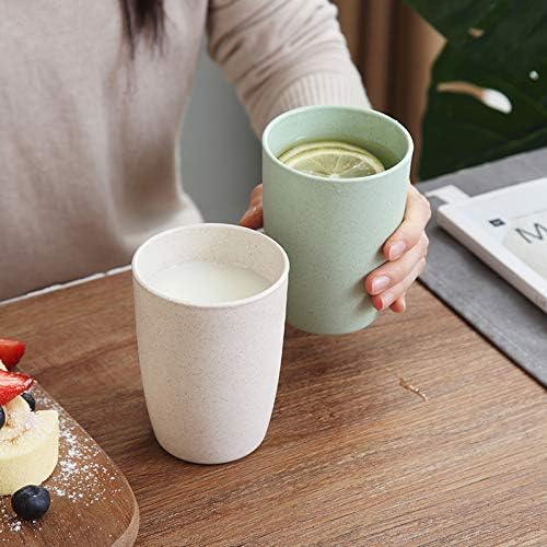 Choary Eco-friendly Unbreakable Reusable Drinking Cup for Adult(12 OZ), Wheat Straw Biodegradable Healthy Tumbler Set 5-Multicolor, Dishwasher Safe - Image 7