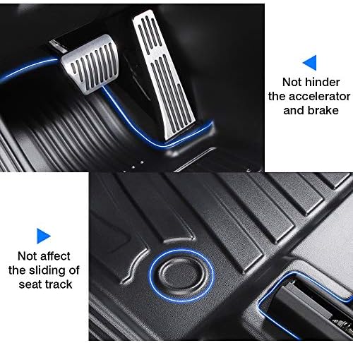 Mixsuper Floor Mat Custom Fit All Weather 5D Protect Covered The Door Sill Durable Odorless Carpet Liner Set for 2018-2021 Toyota Camry No-Hybrid - Image 4