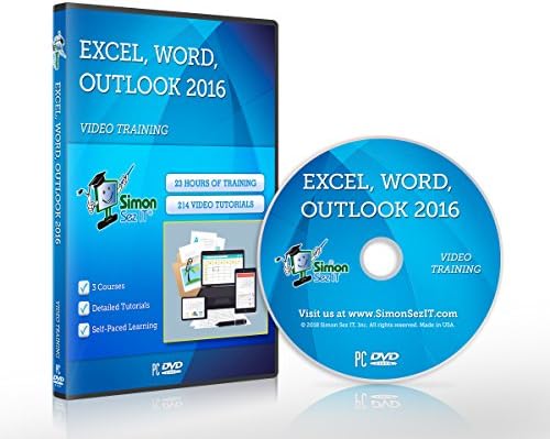 Excel, Outlook & Word 2016 For Beginners By Simon Sez IT: 3 Self-Based Courses With 23-Hour-Long Video Training Tutorials & Exercise Files - Image 2