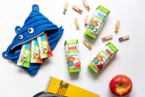 Orgain Organic Kids Protein Nutritional Shake, Strawberry - Great for Breakfast & Snacks, 21 Vitamins & Minerals, 10 Fruits & Vegetables, Gluten Free, Soy Free, Kosher, Non-GMO, 8.25 Ounce, 12 Count - Image 7