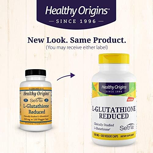 Healthy Origins L-Glutathione (Setria) 500 mg, 150 Veggie Caps - Image 2