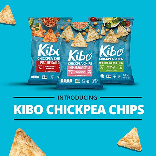 Kibo Chickpea Chips - Gluten Free and Plant-Based, Non-GMO, Kosher + Vegan. Himalayan Salt, 1 oz. 12 pack - Image 5