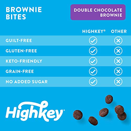 HighKey Snacks Keto Low Carb Food Chocolate Brownie Cookie Bites - Paleo, Diabetic Diet Friendly - Gluten Free, Low Sugar Dessert Treats & Sweets & Ketogenic Products Healthy Protein Brownies, Pack of 3 - Image 6