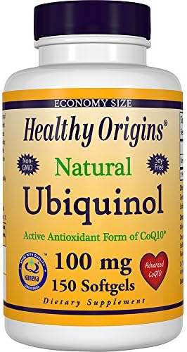 Healthy Origins Ubiquinol Soy Free/Non-GMO Gels, 100 Mg, 150 Count
