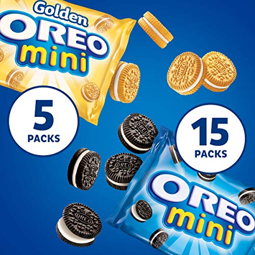 OREO Mini Mix Sandwich Cookies Variety Pack, 20 - 1 oz Snack Packs - Image 3