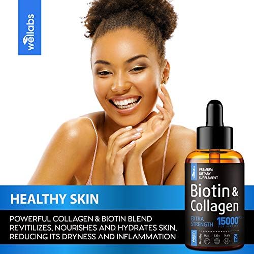 Premium Biotin & Collagen Hair Growth Drops - Potent US Made Hair Growth Product - Healthy Skin & Nails - Liquid Biotin & Collagen Supplement for Best Absorption - Perfect Hair Growth for Men & Women - Image 7