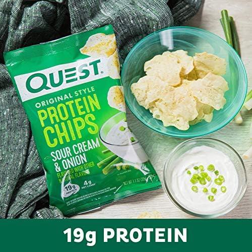 Quest Nutrition Protein Chips, Sour Cream & Onion, Pack of 12 - Image 6