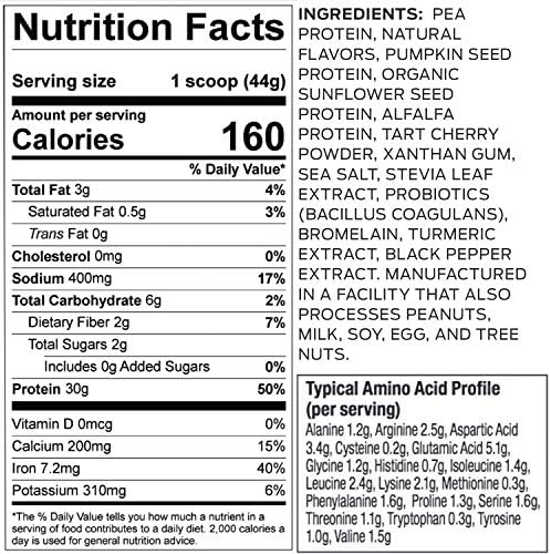Vega Sport Premium Protein Powder, Vanilla, Plant Based Protein Powder Post Workout - Certified Vegan, Vegetarian, Keto-Friendly, Gluten Free, Dairy Free, BCAA Amino Acid (20 Servings / 1lb 13.2oz) - Image 2