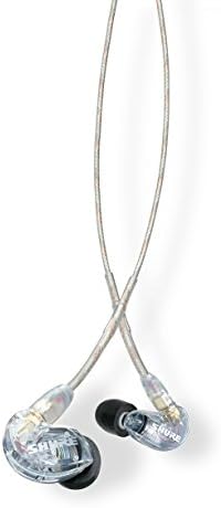 Shure SE215-CL Professional Sound Isolating Earphones with Single Dynamic MicroDriver, Secure In-Ear Fit - Clear