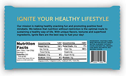 Ignite Superfood Protein Crunch Bars – Caramel Almond Chia Flavor Healthy Snack Bar – 16g Protein – Gluten, Soy & Grain Free – Prebiotic Digestive Support – Keto Friendly - Image 2