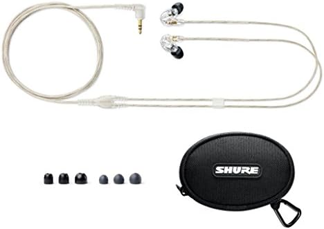 Shure SE215-CL Professional Sound Isolating Earphones with Single Dynamic MicroDriver, Secure In-Ear Fit - Clear - Image 3