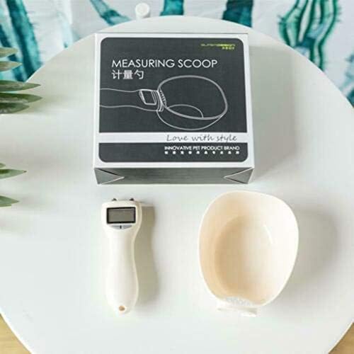 ErYao Pet Food Scale Dog Food Measuring Scoop Cup Detachable Cat Food Scooper Digital Scale Spoon with LCD Display for Measuring Pets Food,Cat Keeping Healthy Diet - Image 8