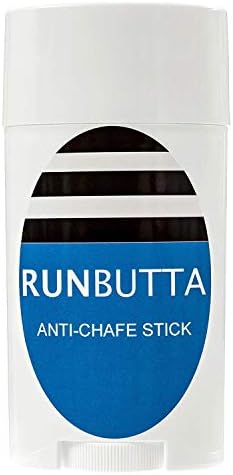 Anti Chafe Balm by Run Butta, 2.5 Ounce Stick - Eliminate Painful Skin Chafing Caused by Rubbing/Friction - Ideal for Inner Thighs - Paraben Free, Water and Sweat Resistant Anti Chafing Cream