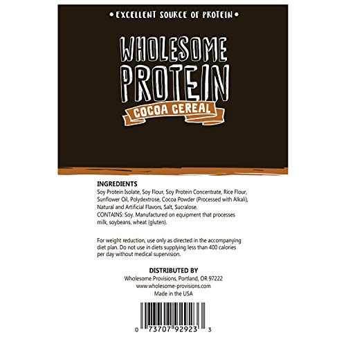 Protein Cereal, Low Carb Cereal, High Protein Cereal, 15g Protein, 4g Net Carbs, High Performance Cereal, 5 Individual Macro-Controlled Packages (Cocoa) - Image 5