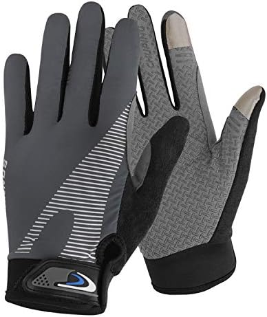 Summer Cooling Cycling Gloves Full Finger Touch Screen for Women Men Breathable Non-slip Motorcycle Mountain Bike Riding Gloves Road Bicycle BMX Lifting Fitness Climbing Workout Exercise Golf Gloves