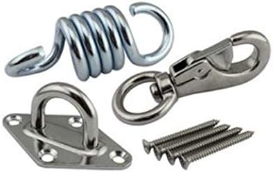 ZEERKEER 700 LB Hammock Chair Hanging Kit 304 Stainless Steel Heavy Duty Ceiling Spring Hooks with Steel Wall Anchors for Hammock Stand, Swing, Chair, Yoga Exercise, Swing Anchor - Image 7
