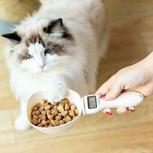 ErYao Pet Food Scale Dog Food Measuring Scoop Cup Detachable Cat Food Scooper Digital Scale Spoon with LCD Display for Measuring Pets Food,Cat Keeping Healthy Diet - Image 5