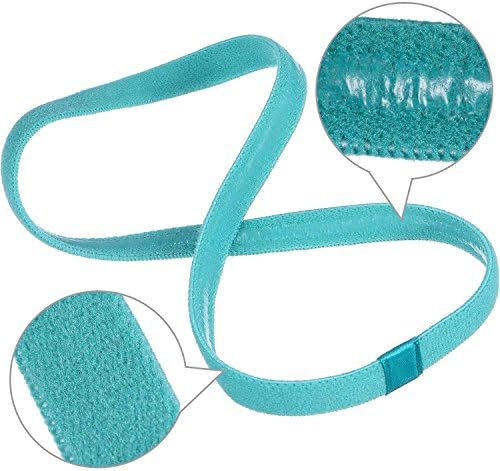 9 Pieces Thick Non-Slip Elastic Sport Headbands, Elastic Silicone Grip Exercise Hair and Sweatbands for Football, Basketball, Soccer, Tennis, Yoga and Golf - Image 2