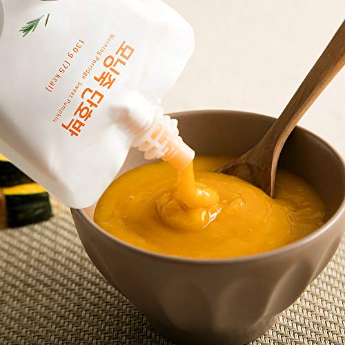 INTAKE Morning Porridge / Healthy Simple On-the-Go Meal / Korean Style / 7 Packs X 130g (Sweet Pumpkin & Rice) - Image 3