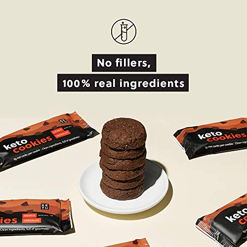 Perfect Keto Cookies - Low Net Carb Snacks & Sweets, No Added Sugar and Gluten-Free Cookies – Keto Food for Healthy and Keto-Friendly Diet - 12 Pack (24 Count), Double Chocolate - Image 5