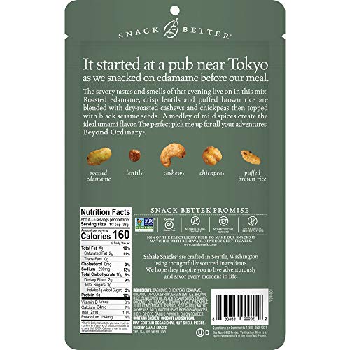 Sahale Snacks Asian Sesame Edamame Bean + Nut Snack Mix, 4 Ounces (Pack of 6) - Image 3