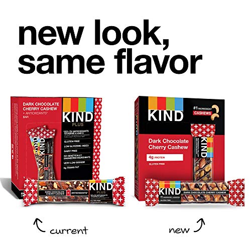 KIND Bars, Dark Chocolate Cherry Cashew + Antioxidants, Gluten Free, 1.4 Ounce Bars, 24 Count - Image 6