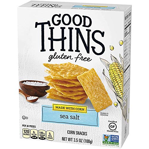 Good Thins Sea Salt Corn & Rice Snacks Gluten Free Crackers, 12 - 3.5 oz Boxes - Image 13