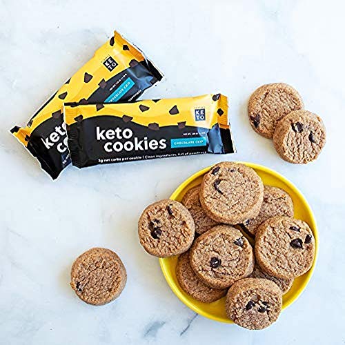 Perfect Keto Cookies - Low Net Carb Snacks & Sweets, No Added Sugar and Gluten-Free Cookies – Keto Food for Healthy and Keto-Friendly Diet - 12 Pack (24 Count), Chocolate Chip - Image 6