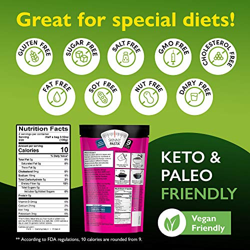 Skinny Pasta 9.52 oz - The Only Odor Free 100% Konjac Noodle (Shirataki Noodles) - Pasta Weight loss - Low Calorie Food - Healthy Diet Pasta - Noodles - 6-Pack - Image 4
