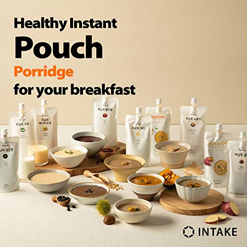 INTAKE Morning Porridge / Healthy Simple On-the-Go Meal / Korean Style / 7 Packs X 130g (Sweet Pumpkin & Rice) - Image 2