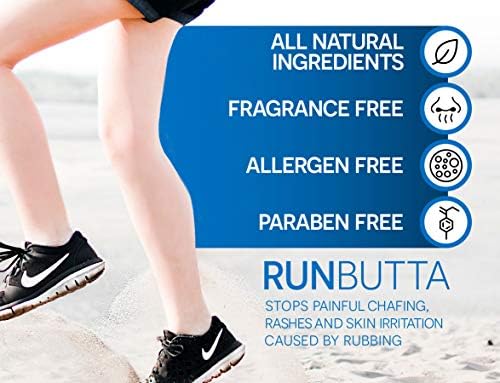 Anti Chafe Balm by Run Butta, 2.5 Ounce Stick - Eliminate Painful Skin Chafing Caused by Rubbing/Friction - Ideal for Inner Thighs - Paraben Free, Water and Sweat Resistant Anti Chafing Cream - Image 3
