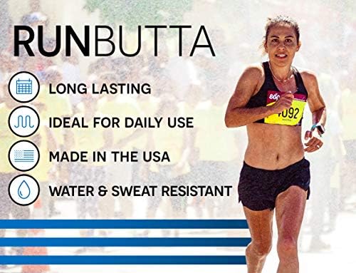 Anti Chafe Balm by Run Butta, 2.5 Ounce Stick - Eliminate Painful Skin Chafing Caused by Rubbing/Friction - Ideal for Inner Thighs - Paraben Free, Water and Sweat Resistant Anti Chafing Cream - Image 6