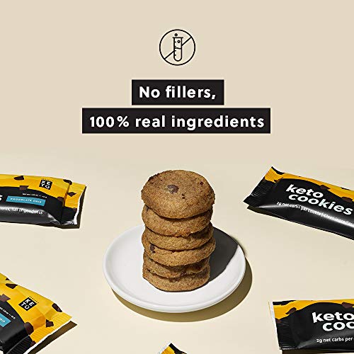 Perfect Keto Cookies - Low Net Carb Snacks & Sweets, No Added Sugar and Gluten-Free Cookies – Keto Food for Healthy and Keto-Friendly Diet - 12 Pack (24 Count), Chocolate Chip - Image 5