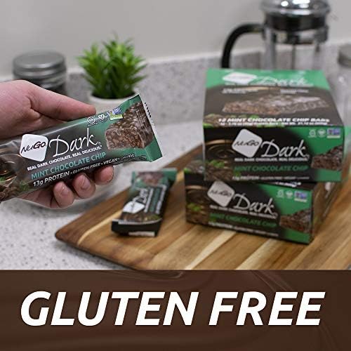 NuGo Dark Chocolate Mint Chocolate Chip, 13g Vegan Protein, 200 Calories, Gluten Free, 12 Count - Image 5