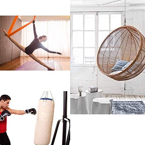 ZEERKEER 700 LB Hammock Chair Hanging Kit 304 Stainless Steel Heavy Duty Ceiling Spring Hooks with Steel Wall Anchors for Hammock Stand, Swing, Chair, Yoga Exercise, Swing Anchor - Image 2