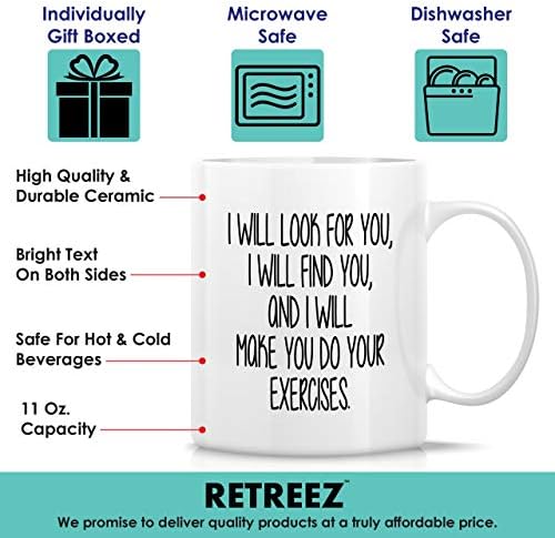 Retreez Funny Mug - I Will Make You Do Exercises Physical Therapy Therapist Physiotherapist 11 Oz Ceramic Coffee Mugs - Sarcasm, Inspirational birthday gifts for friends, coworkers, him her dad mom - Image 3