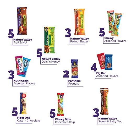 Healthy Snacks and Bars Variety Pack Gift Snack Box care package Granola Bars- Bulk Sampler(40 count) - Image 3