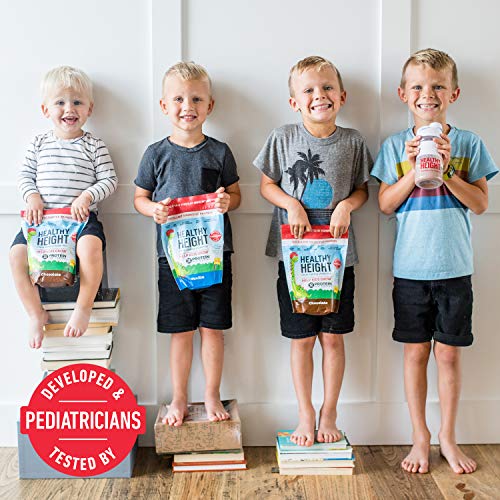 Healthy Height Kids Protein Powder (Vanilla) - Developed by Pediatricians - High in Protein Nutritional Shake to Supplement Child Growth - Contains Key Vitamins & Minerals to Gain Height & Weight - Image 2