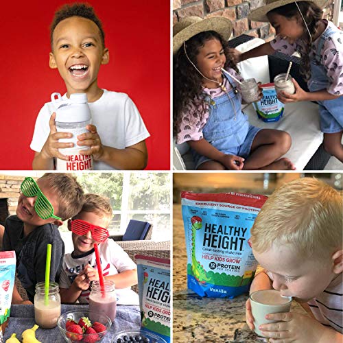 Healthy Height Kids Protein Powder (Vanilla) - Developed by Pediatricians - High in Protein Nutritional Shake to Supplement Child Growth - Contains Key Vitamins & Minerals to Gain Height & Weight - Image 4