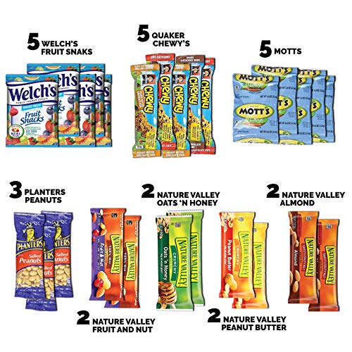 Healthy Care Package (40 Count) Natural Bars Nuts Fruit Health Nutritious Snacks Variety Gift Box Pack Assortment Basket Bundle Mix Sample College Student Office Fall Final Exams Christmas - Image 3