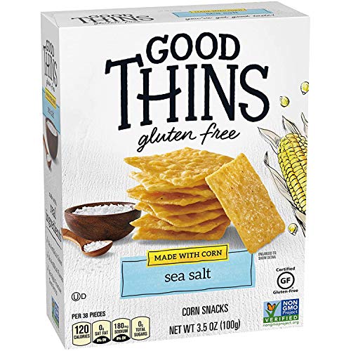 Good Thins Sea Salt Corn & Rice Snacks Gluten Free Crackers, 12 - 3.5 oz Boxes - Image 14