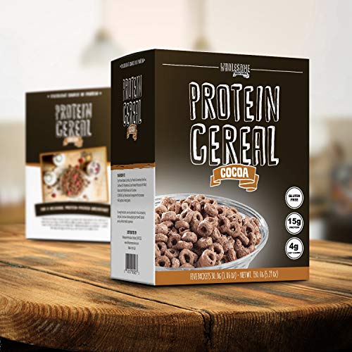 Protein Cereal, Low Carb Cereal, High Protein Cereal, 15g Protein, 4g Net Carbs, High Performance Cereal, 5 Individual Macro-Controlled Packages (Cocoa) - Image 3